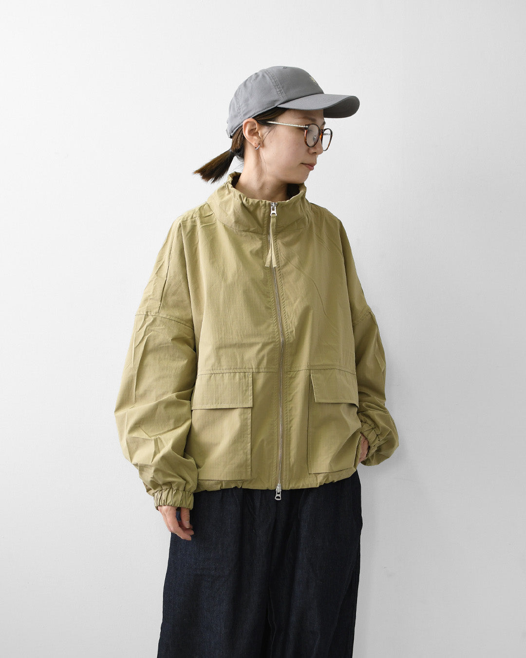 KHA:KI [カーキ] STAND COLLAR JACKET [mil25hjk3232] スタンド カラー ジャケット・LADY'S [2026AW]