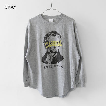 KHA:KI [カーキ] L/S TEE -CLASSICAL- [mil26fcs3520] ロングスリーブ Tシャツ クラシカル・プリントTEE・ベートーヴェン・長袖Tシャツ・LADY'S [2026AW]