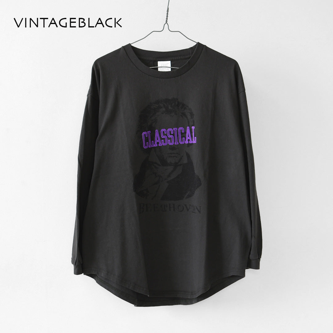 KHA:KI [カーキ] L/S TEE -CLASSICAL- [mil26fcs3520] ロングスリーブ Tシャツ クラシカル・プリントTEE・ベートーヴェン・長袖Tシャツ・LADY'S [2026AW]