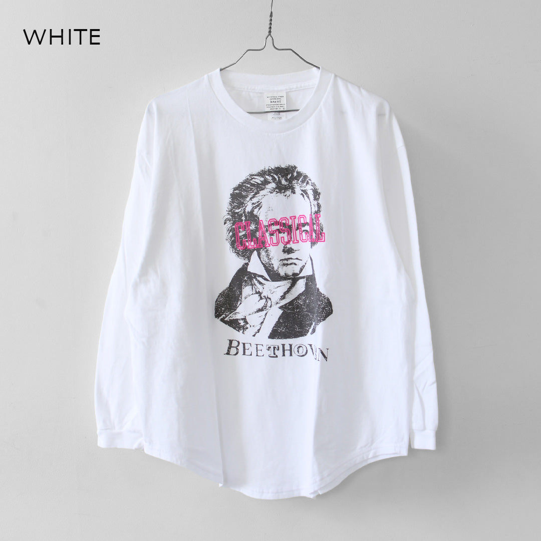 KHA:KI [カーキ] L/S TEE -CLASSICAL- [mil26fcs3520] ロングスリーブ Tシャツ クラシカル・プリントTEE・ベートーヴェン・長袖Tシャツ・LADY'S [2026AW]