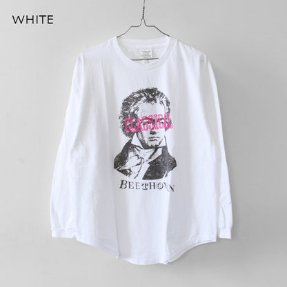 KHA:KI [カーキ] L/S TEE -CLASSICAL- [mil26fcs3520] ロングスリーブ Tシャツ クラシカル・プリントTEE・ベートーヴェン・長袖Tシャツ・LADY'S [2026AW]