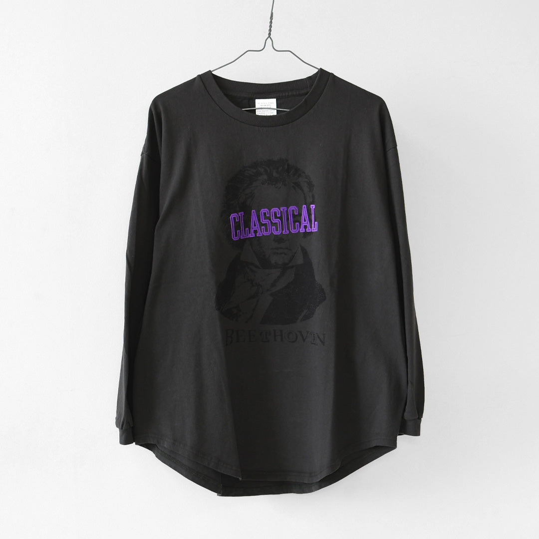 KHA:KI [カーキ] L/S TEE -CLASSICAL- [mil26fcs3520] ロングスリーブ Tシャツ クラシカル・プリントTEE・ベートーヴェン・長袖Tシャツ・LADY'S [2026AW]