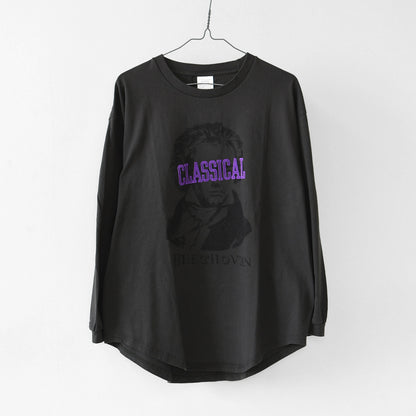 KHA:KI [カーキ] L/S TEE -CLASSICAL- [mil26fcs3520] ロングスリーブ Tシャツ クラシカル・プリントTEE・ベートーヴェン・長袖Tシャツ・LADY'S [2026AW]