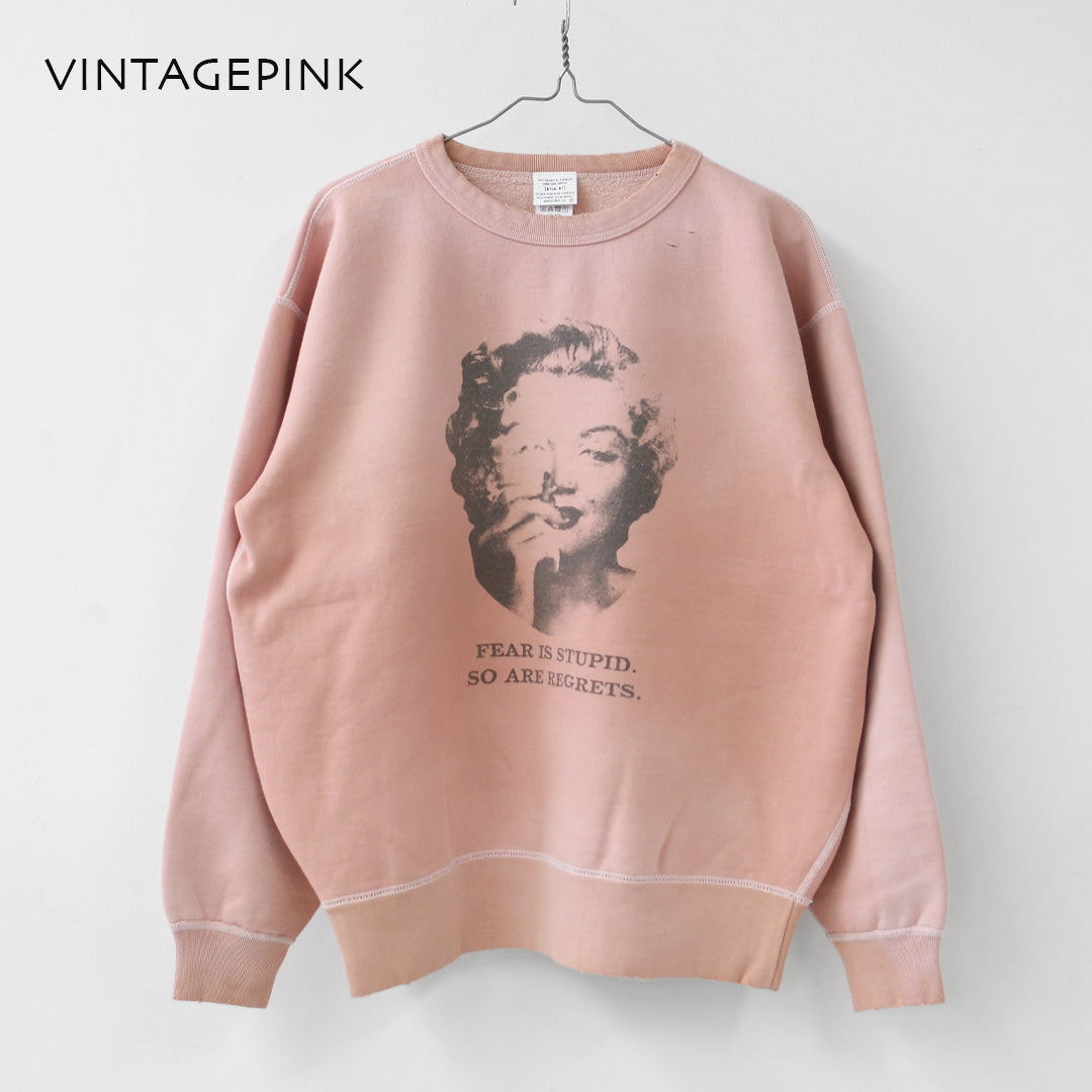 KHA:KI [カーキ] DAMAGE SWEAT SHIRT -My MUSE- [mil26fcs3522] ダメージスウェットシャツ -マイミューズ-・スウェット・スウェットシャツ・プリント・LADY'S [2026AW]