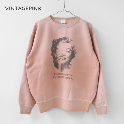 KHA:KI [カーキ] DAMAGE SWEAT SHIRT -My MUSE- [mil26fcs3522] ダメージスウェットシャツ -マイミューズ-・スウェット・スウェットシャツ・プリント・LADY'S [2026AW]