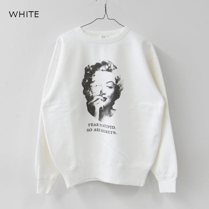 KHA:KI [カーキ] DAMAGE SWEAT SHIRT -My MUSE- [mil26fcs3522] ダメージスウェットシャツ -マイミューズ-・スウェット・スウェットシャツ・プリント・LADY'S [2026AW]