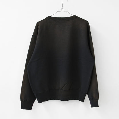 KHA:KI [カーキ] DAMAGE SWEAT SHIRT -My MUSE- [mil26fcs3522] ダメージスウェットシャツ -マイミューズ-・スウェット・スウェットシャツ・プリント・LADY'S [2026AW]