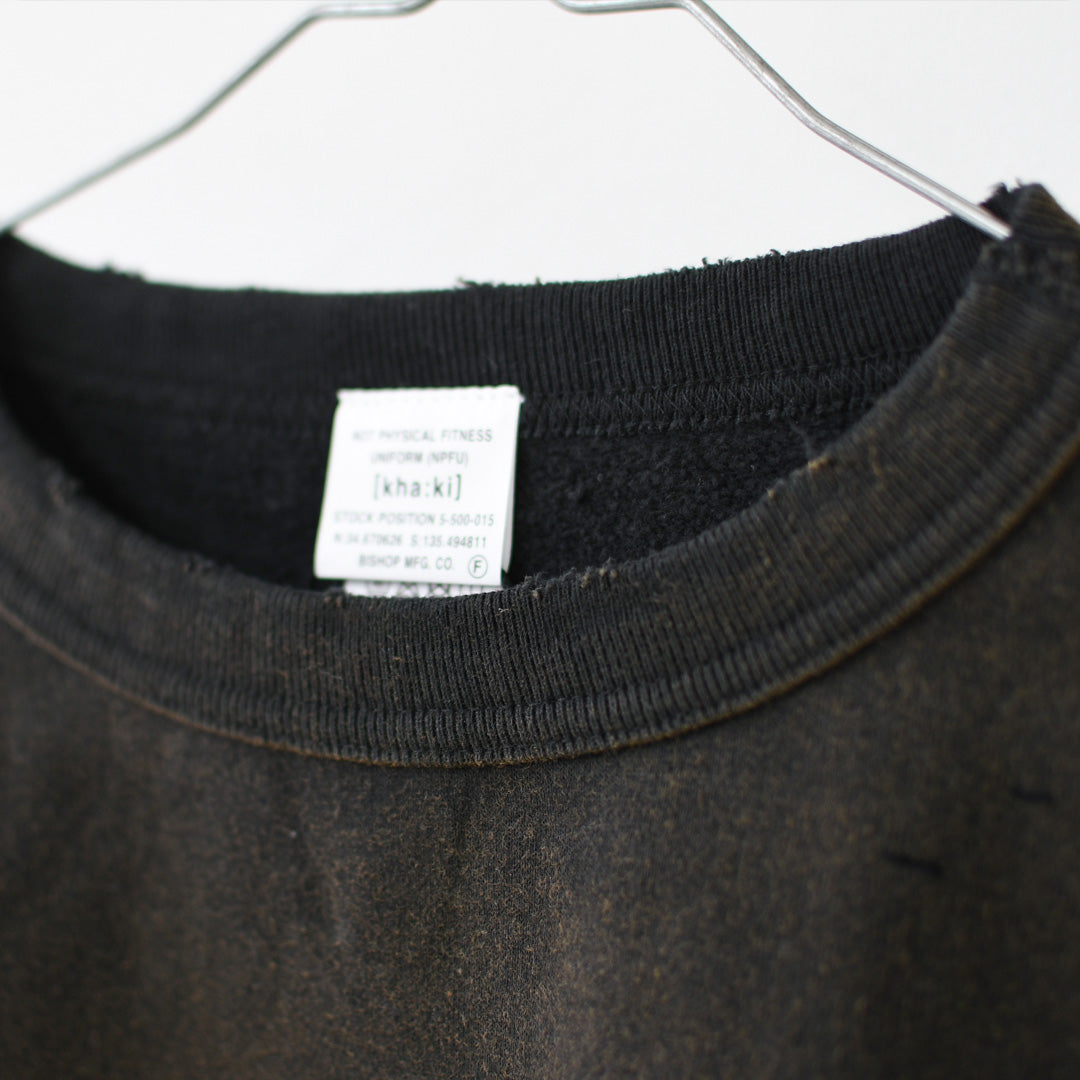 KHA:KI [カーキ] DAMAGE SWEAT SHIRT -My MUSE- [mil26fcs3522] ダメージスウェットシャツ -マイミューズ-・スウェット・スウェットシャツ・プリント・LADY'S [2026AW]