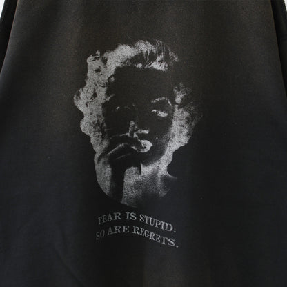 KHA:KI [カーキ] DAMAGE SWEAT SHIRT -My MUSE- [mil26fcs3522] ダメージスウェットシャツ -マイミューズ-・スウェット・スウェットシャツ・プリント・LADY'S [2026AW]
