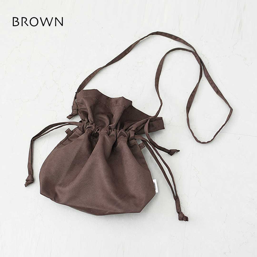 KHA:KI [カーキ] SUEDE CONVERTIBLE BAG [MIL26SBG3048] スエードコンバーチブルバッグ・２WAY・スエード調・巾着・ポーチ・コンパクト・ショルダー・LADY'S [2026AW]