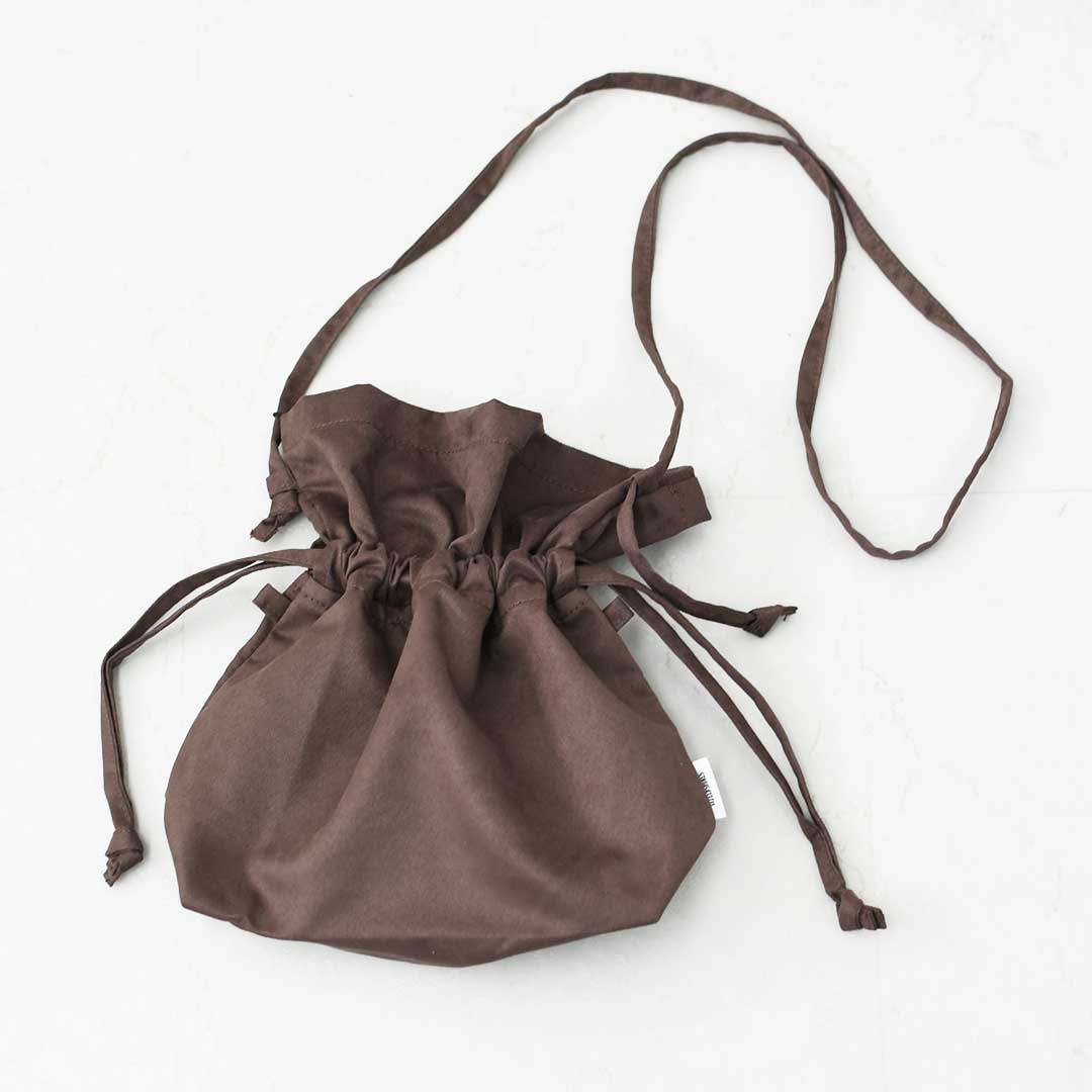 KHA:KI [カーキ] SUEDE CONVERTIBLE BAG [MIL26SBG3048] スエードコンバーチブルバッグ・２WAY・スエード調・巾着・ポーチ・コンパクト・ショルダー・LADY'S [2026AW]