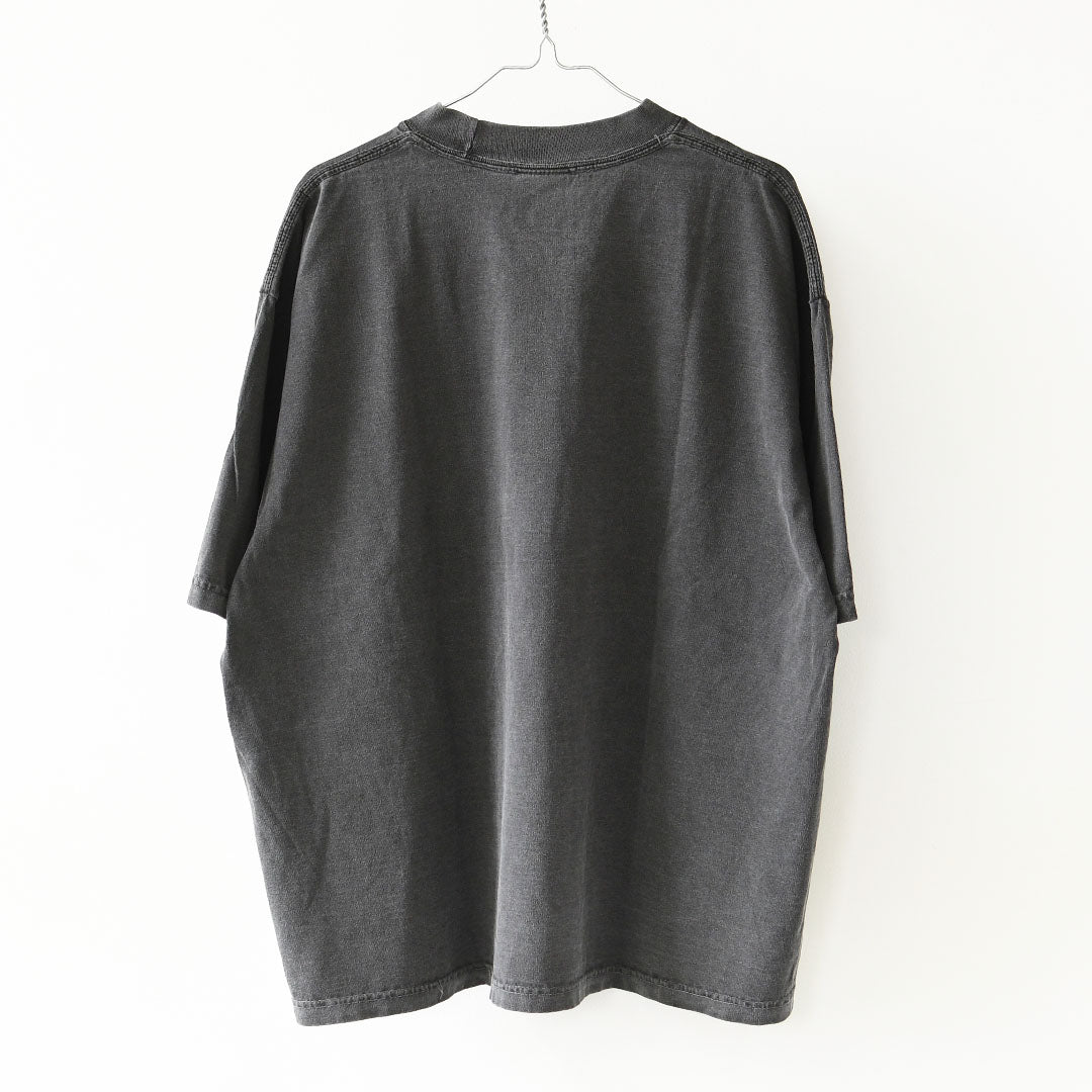KHA:KI [カーキ] WIDE TEE -UTILITY BREEZE- [MIL26SCS3498] ワイドTシャツ -ユーティリティブリーズ-・ロゴティー・七分袖・カレッジプリント・ワイドボックスシルエット・ゆったり・ピグメント加工・LADY'S [2026SS]