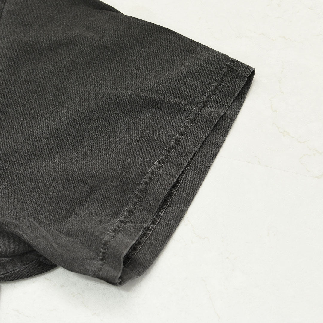 KHA:KI [カーキ] WIDE TEE -UTILITY BREEZE- [MIL26SCS3498] ワイドTシャツ -ユーティリティブリーズ-・ロゴティー・七分袖・カレッジプリント・ワイドボックスシルエット・ゆったり・ピグメント加工・LADY'S [2026SS]