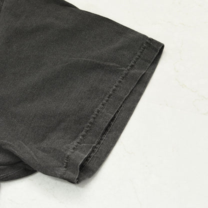 KHA:KI [カーキ] WIDE TEE -UTILITY BREEZE- [MIL26SCS3498] ワイドTシャツ -ユーティリティブリーズ-・ロゴティー・七分袖・カレッジプリント・ワイドボックスシルエット・ゆったり・ピグメント加工・LADY'S [2026SS]