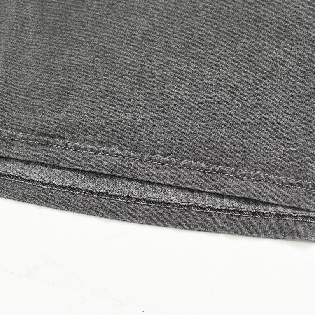 KHA:KI [カーキ] WIDE TEE -UTILITY BREEZE- [MIL26SCS3498] ワイドTシャツ -ユーティリティブリーズ-・ロゴティー・七分袖・カレッジプリント・ワイドボックスシルエット・ゆったり・ピグメント加工・LADY'S [2026SS]