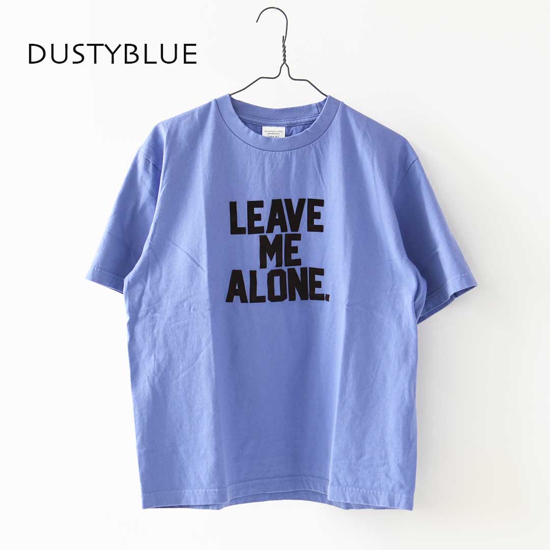 KHA:KI [カーキ] BOX TEE -LEAVE ME ALONE- [MIL26SCS3500] ボックスTシャツ -リーブミーアローン-・ゆったりシルエット・ワイドボックスシルエット・ロゴTシャツ・ショートスリーブ・LADY'S [2026AW]