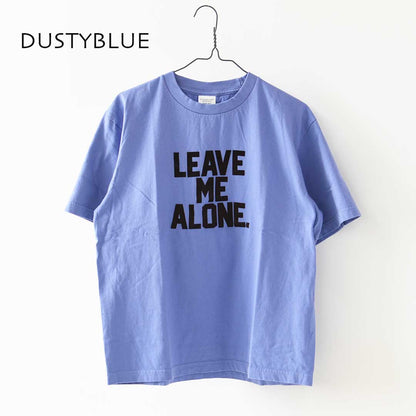 KHA:KI [カーキ] BOX TEE -LEAVE ME ALONE- [MIL26SCS3500] ボックスTシャツ -リーブミーアローン-・ゆったりシルエット・ワイドボックスシルエット・ロゴTシャツ・ショートスリーブ・LADY'S [2026AW]
