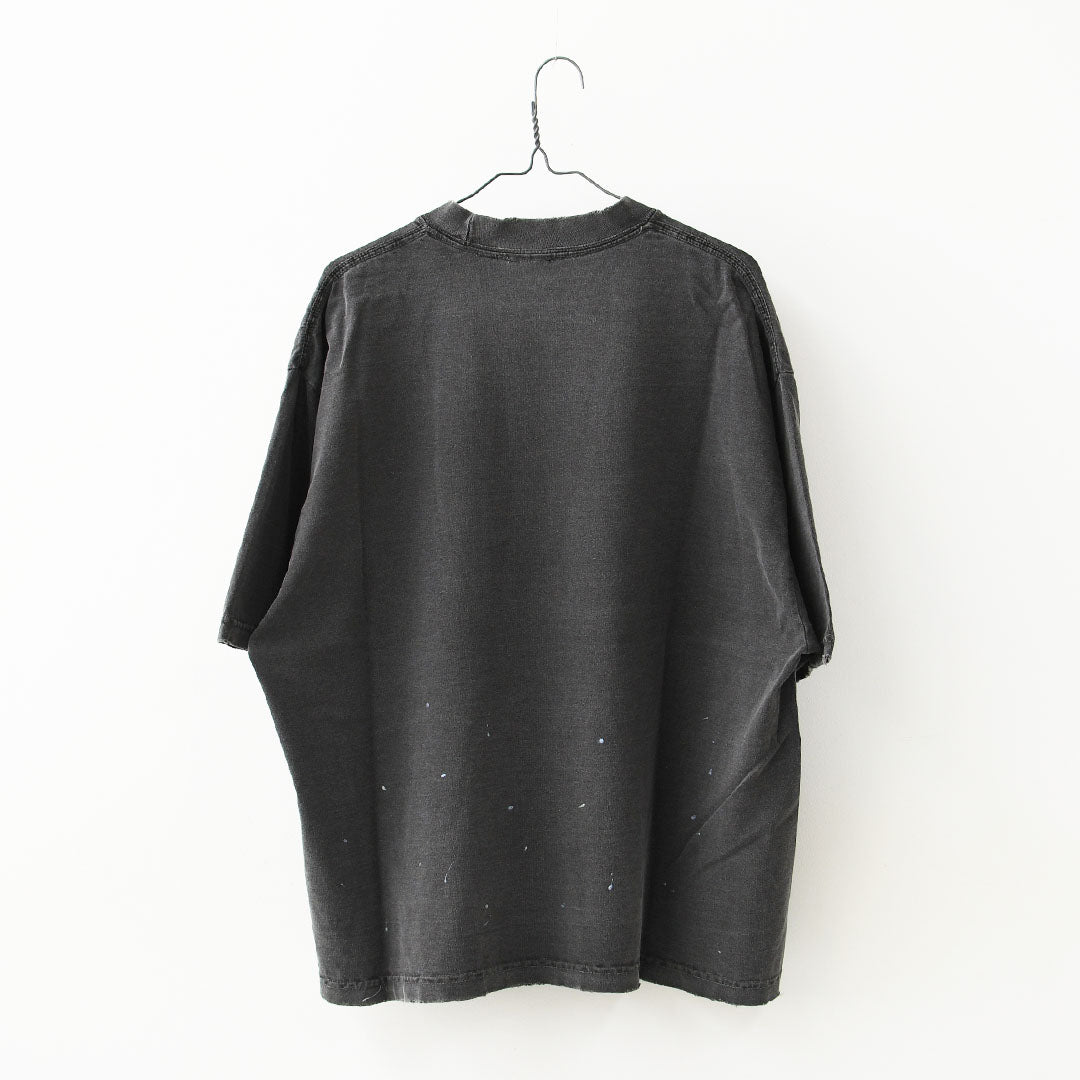 KHA:KI [カーキ] DAMEGE & PAINT TEE  [MIL26SCS3504] ダメージ＆ペイントTEE・ゆったりシルエット・ヴィンテージ・ペイントデザイン・オーバーサイズ・ドロップショルダー・LADY'S [2026SS]