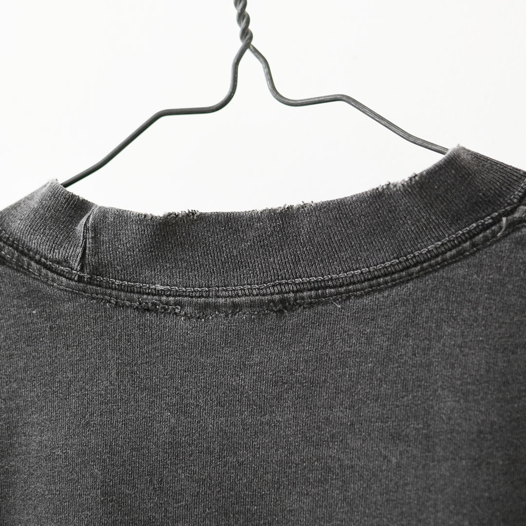 KHA:KI [カーキ] DAMEGE & PAINT TEE  [MIL26SCS3504] ダメージ＆ペイントTEE・ゆったりシルエット・ヴィンテージ・ペイントデザイン・オーバーサイズ・ドロップショルダー・LADY'S [2026SS]