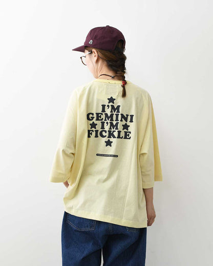 KHA:KI [カーキ] GOODWEAR Zodiac TEE  [MIL26SCS3555] グッドウエアゾディアック・ワイドTシャツ・ゆったりシルエット・七分袖・ワイドボックスシルエット・12星座・LADY'S [2026AW]