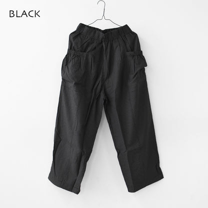 KHA:KI [カーキ] MICRO CHECK EASY PANTS [MIL-26SPT3258] マイクロチェックイージーパンツ・ワイドパンツ・ナイロンパンツ・ゆったりシルエット・LADY'S [2026SS]