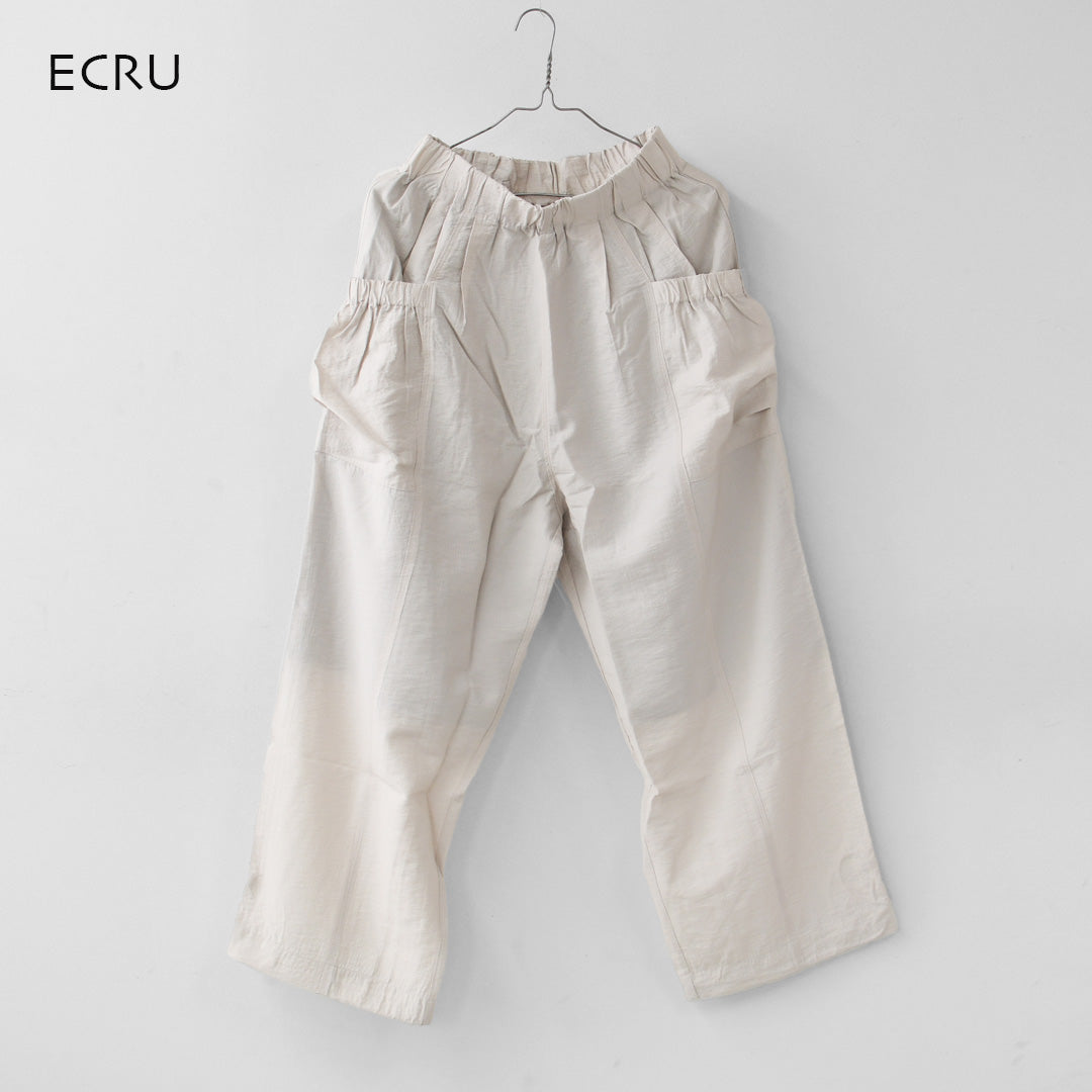 KHA:KI [カーキ] MICRO CHECK EASY PANTS [MIL-26SPT3258] マイクロチェックイージーパンツ・ワイドパンツ・ナイロンパンツ・ゆったりシルエット・LADY'S [2026SS]