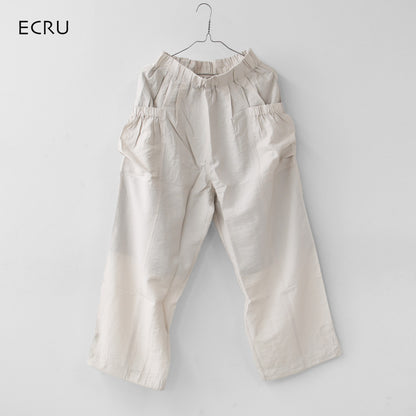 KHA:KI [カーキ] MICRO CHECK EASY PANTS [MIL-26SPT3258] マイクロチェックイージーパンツ・ワイドパンツ・ナイロンパンツ・ゆったりシルエット・LADY'S [2026SS]
