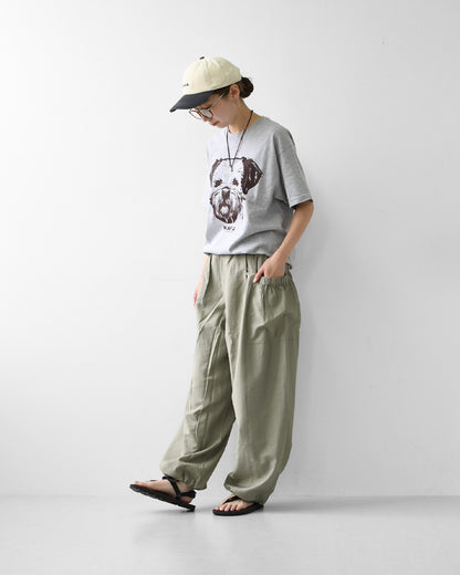 KHA:KI [カーキ] MICRO CHECK EASY PANTS [MIL-26SPT3258] マイクロチェックイージーパンツ・ワイドパンツ・ナイロンパンツ・ゆったりシルエット・LADY'S [2026SS]