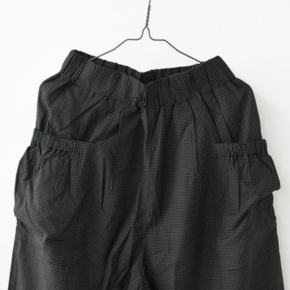 KHA:KI [カーキ] MICRO CHECK EASY PANTS [MIL-26SPT3258] マイクロチェックイージーパンツ・ワイドパンツ・ナイロンパンツ・ゆったりシルエット・LADY'S [2026SS]
