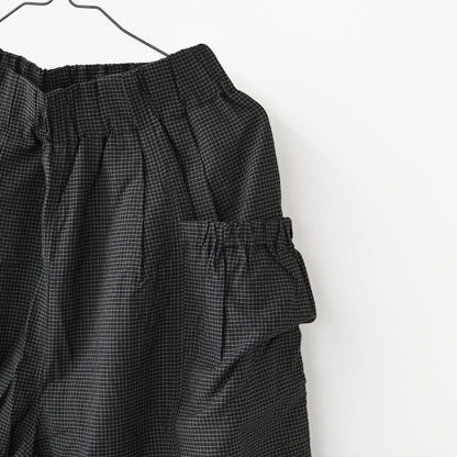KHA:KI [カーキ] MICRO CHECK EASY PANTS [MIL-26SPT3258] マイクロチェックイージーパンツ・ワイドパンツ・ナイロンパンツ・ゆったりシルエット・LADY'S [2026SS]