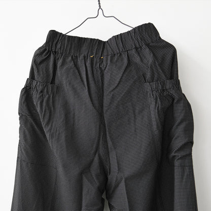KHA:KI [カーキ] MICRO CHECK EASY PANTS [MIL-26SPT3258] マイクロチェックイージーパンツ・ワイドパンツ・ナイロンパンツ・ゆったりシルエット・LADY'S [2026SS]