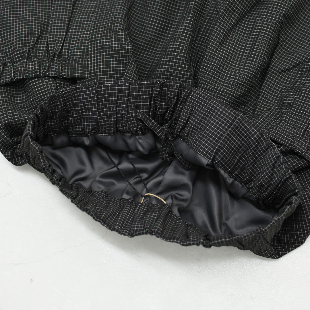 KHA:KI [カーキ] MICRO CHECK EASY PANTS [MIL-26SPT3258] マイクロチェックイージーパンツ・ワイドパンツ・ナイロンパンツ・ゆったりシルエット・LADY'S [2026SS]