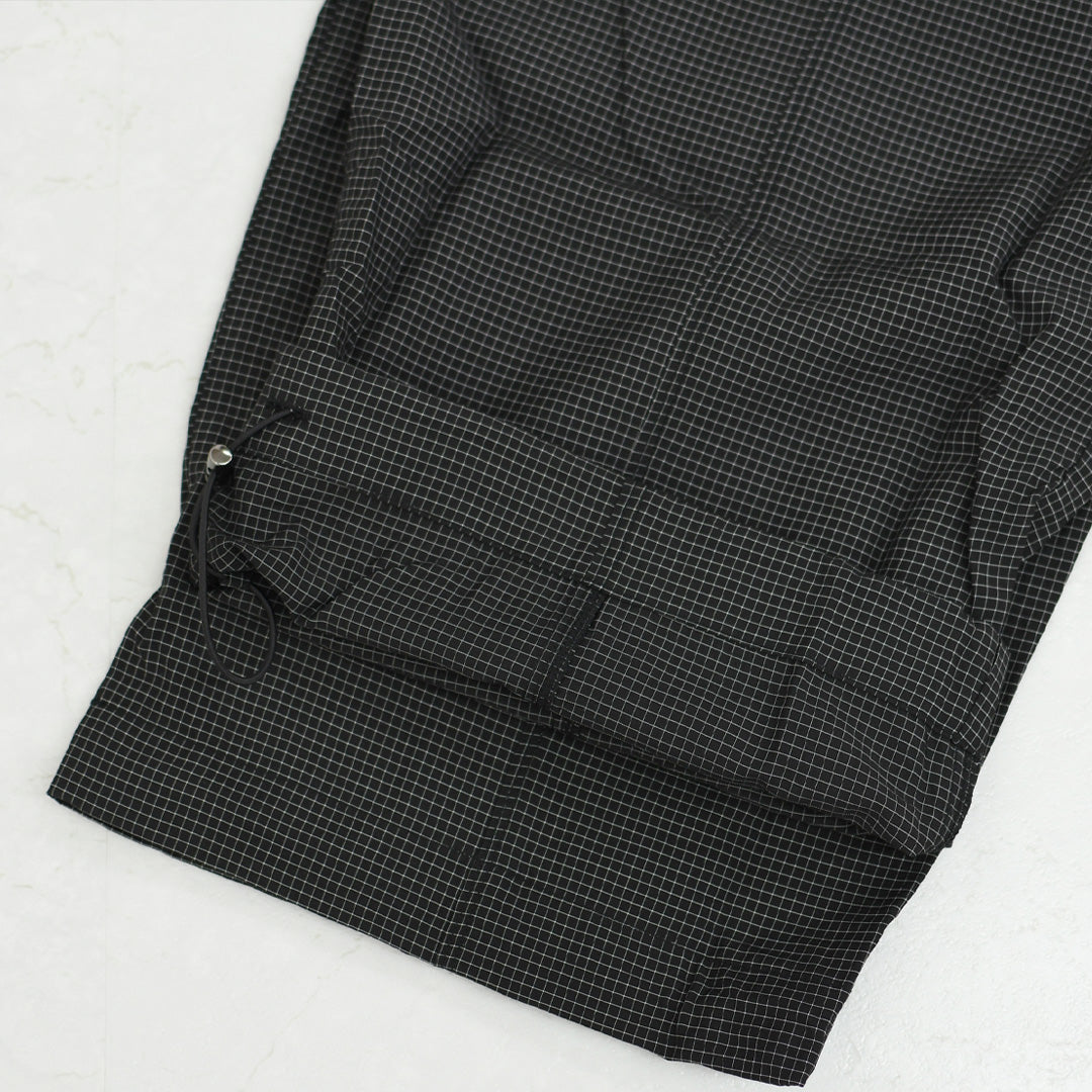 KHA:KI [カーキ] MICRO CHECK EASY PANTS [MIL-26SPT3258] マイクロチェックイージーパンツ・ワイドパンツ・ナイロンパンツ・ゆったりシルエット・LADY'S [2026SS]