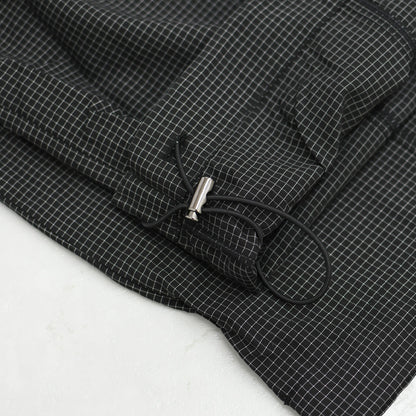 KHA:KI [カーキ] MICRO CHECK EASY PANTS [MIL-26SPT3258] マイクロチェックイージーパンツ・ワイドパンツ・ナイロンパンツ・ゆったりシルエット・LADY'S [2026SS]