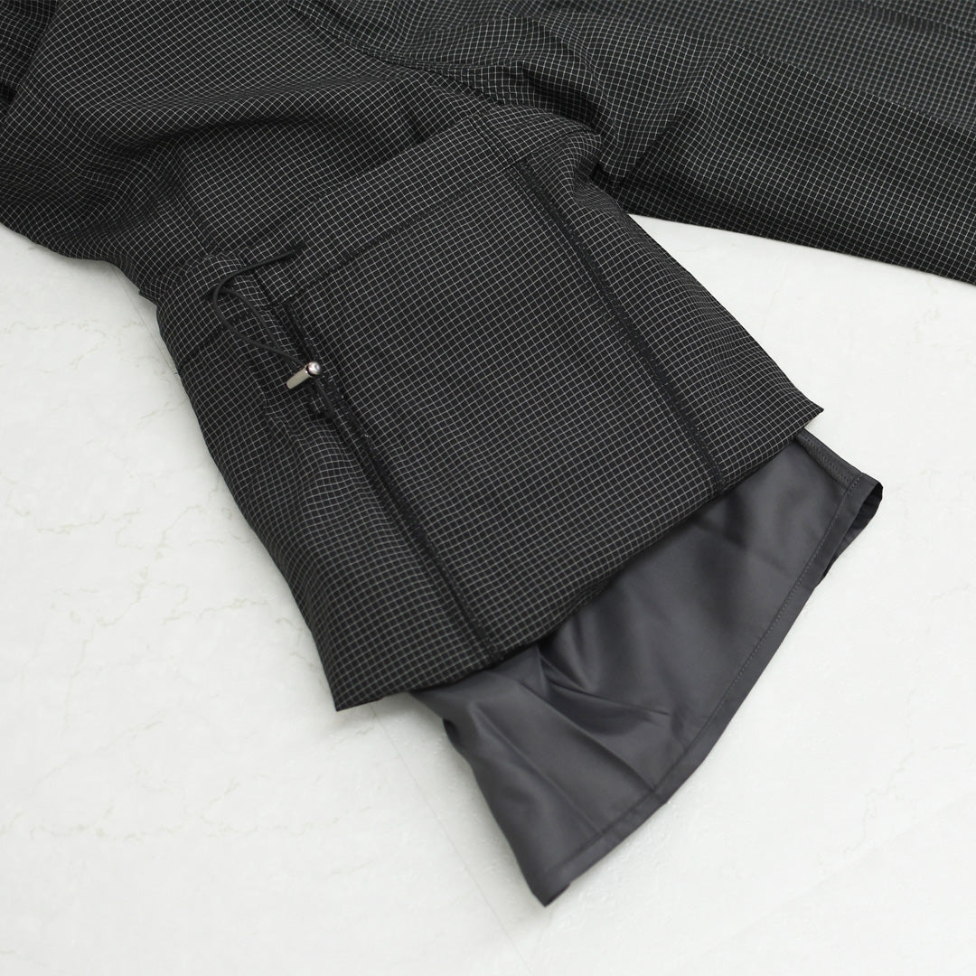 KHA:KI [カーキ] MICRO CHECK EASY PANTS [MIL-26SPT3258] マイクロチェックイージーパンツ・ワイドパンツ・ナイロンパンツ・ゆったりシルエット・LADY'S [2026SS]