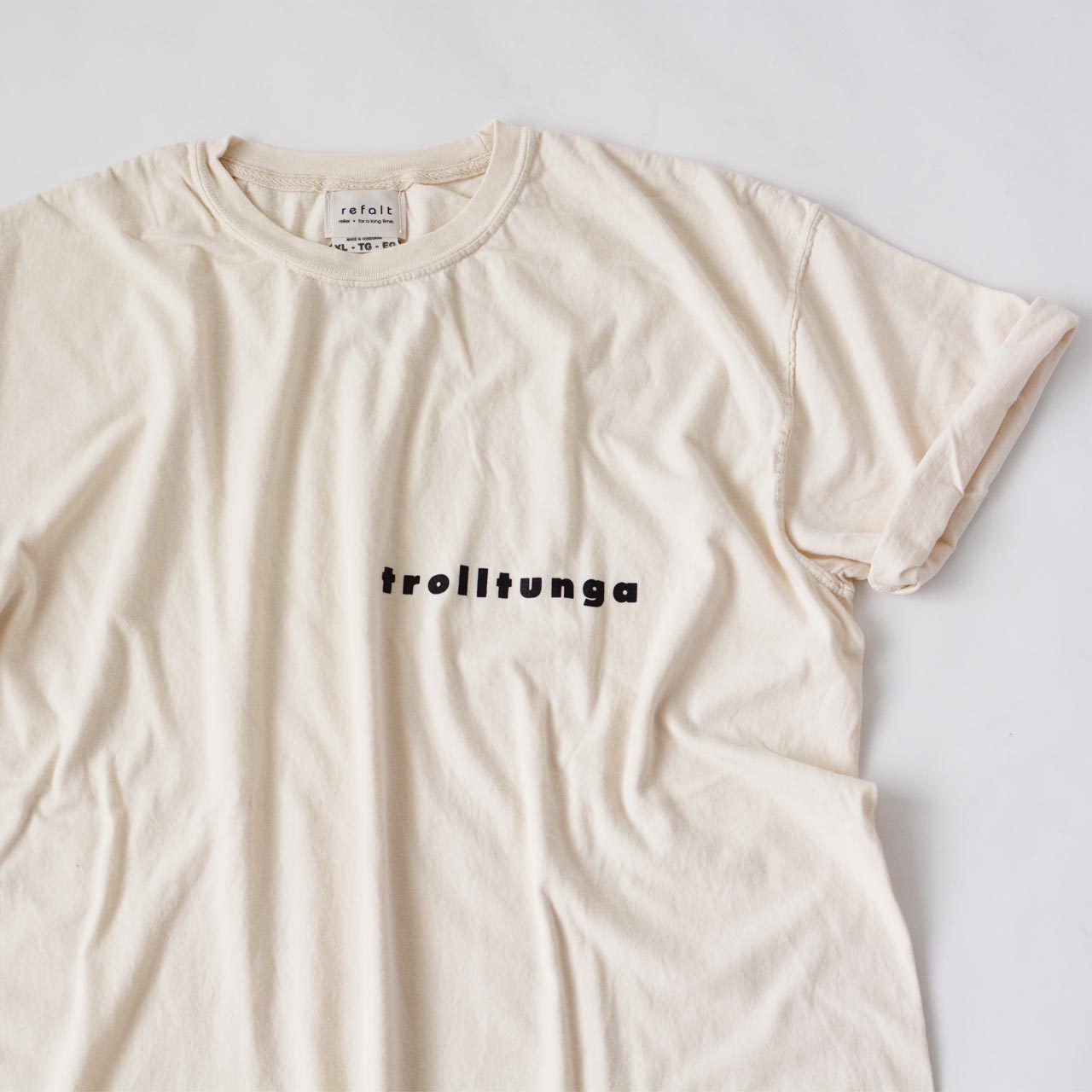 refalt original wear [リファルト オリジナルウエア] ヴィンテージ風ビッグTシャツ「trolltunga tee」 [tee-Tro1101] オリジナルＴシャツ・トロルトゥンガ [2022SS]