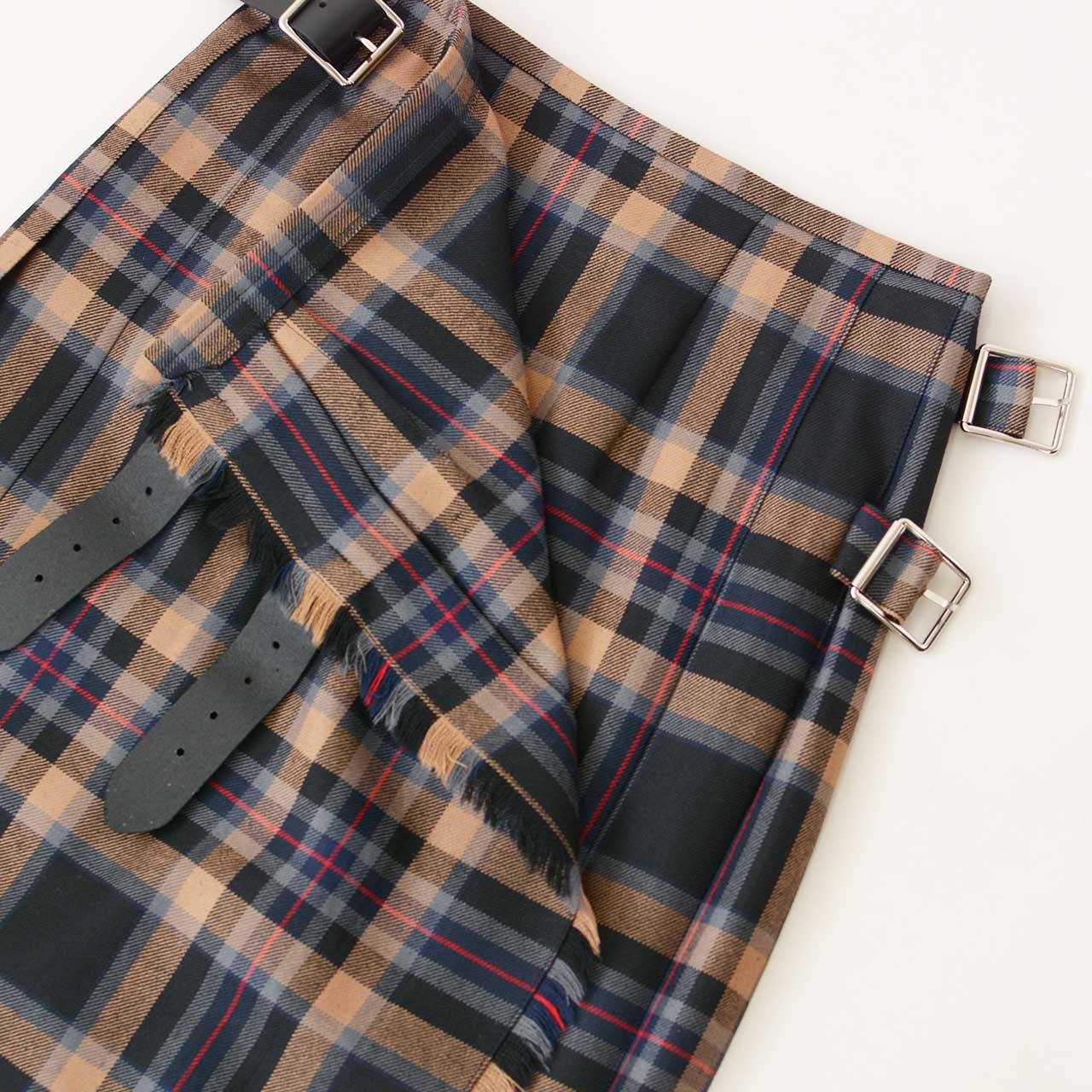 O'NEIL OF DUBLIN [オニールオブダブリン] WORSTED WOOL-TARTAN LONG KILT SKIRT [12491] ウーステッドウール タータンロングキルトスカート [2024AW]