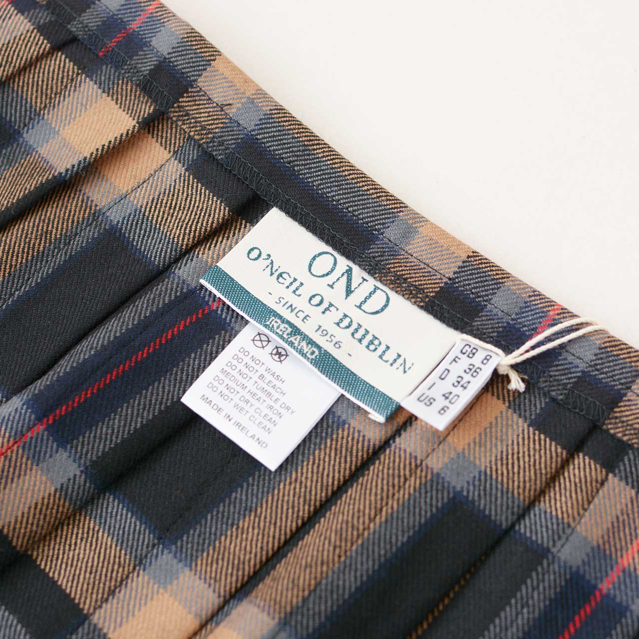 O'NEIL OF DUBLIN [オニールオブダブリン] WORSTED WOOL-TARTAN LONG KILT SKIRT [12491] ウーステッドウール タータンロングキルトスカート [2024AW]