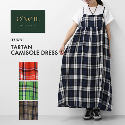 O'NEIL OF DUBLIN [オニールオブダブリン] TARTAN CAMISOLE DRESS [732] タータンキャミソールドレス [2026SS]
