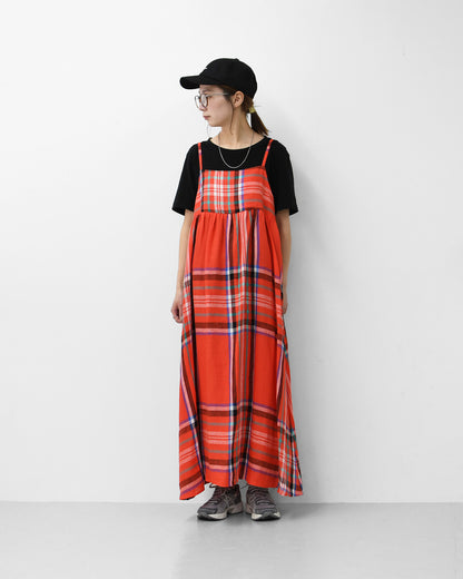 O'NEIL OF DUBLIN [オニールオブダブリン] TARTAN CAMISOLE DRESS [732] タータンキャミソールドレス [2026SS]