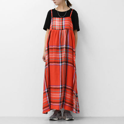 O'NEIL OF DUBLIN [オニールオブダブリン] TARTAN CAMISOLE DRESS [732] タータンキャミソールドレス [2025SS]
