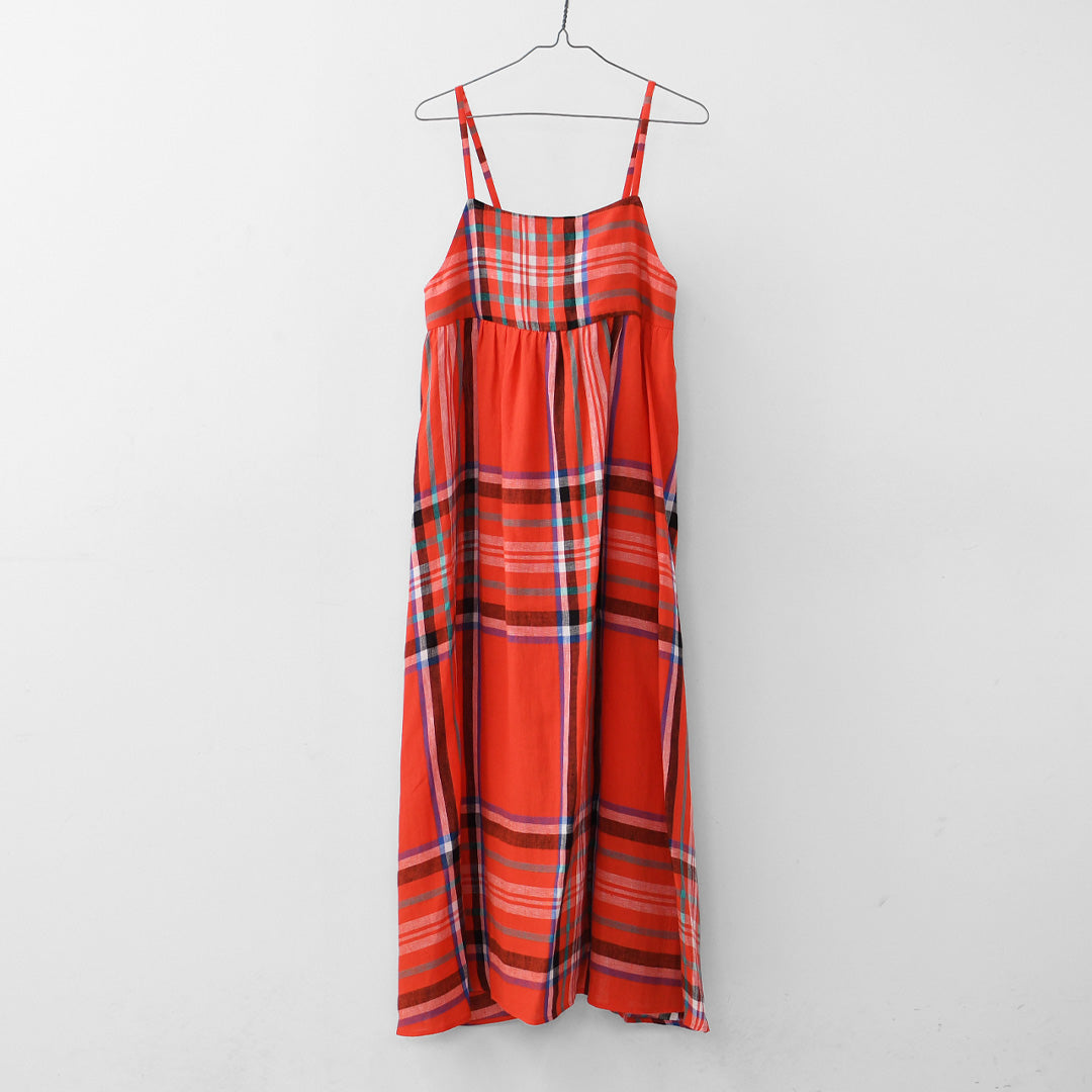 O'NEIL OF DUBLIN [オニールオブダブリン] TARTAN CAMISOLE DRESS [732] タータンキャミソールドレス [2026SS]