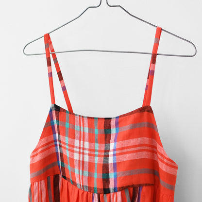O'NEIL OF DUBLIN [オニールオブダブリン] TARTAN CAMISOLE DRESS [732] タータンキャミソールドレス [2026SS]