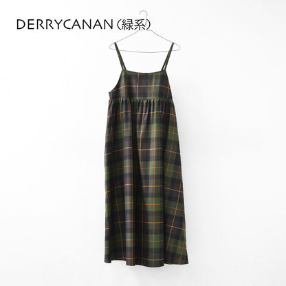 O'NEIL OF DUBLIN [オニールオブダブリン] CAMISOLE DRESS [734] キャミソールドレス・キャミソールワンピース・フレアギャザー・タータンチェック・レイヤード・LADY'S [2025AW]