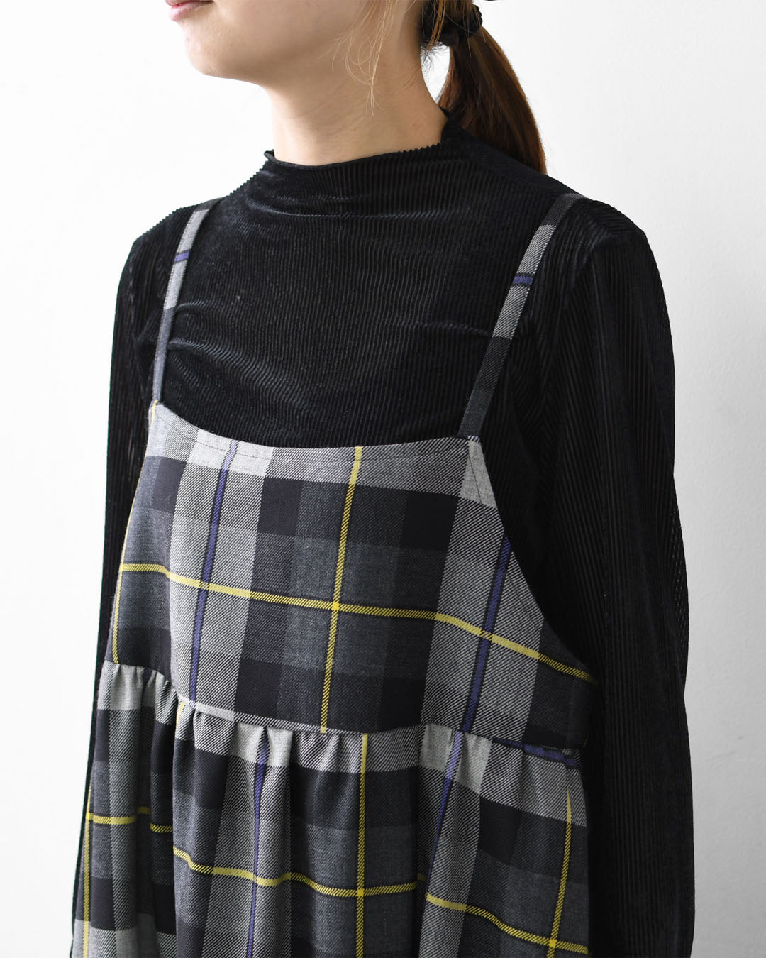 O'NEIL OF DUBLIN [オニールオブダブリン] CAMISOLE DRESS [734] キャミソールドレス・キャミソールワンピース・フレアギャザー・タータンチェック・レイヤード・LADY'S [2025AW]