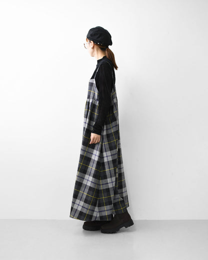 O'NEIL OF DUBLIN [オニールオブダブリン] CAMISOLE DRESS [734] キャミソールドレス・キャミソールワンピース・フレアギャザー・タータンチェック・レイヤード・LADY'S [2025AW]