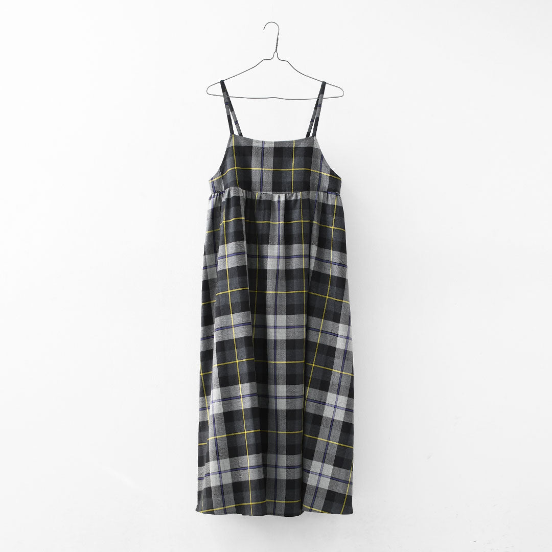 O'NEIL OF DUBLIN [オニールオブダブリン] CAMISOLE DRESS [734] キャミソールドレス・キャミソールワンピース・フレアギャザー・タータンチェック・レイヤード・LADY'S [2025AW]