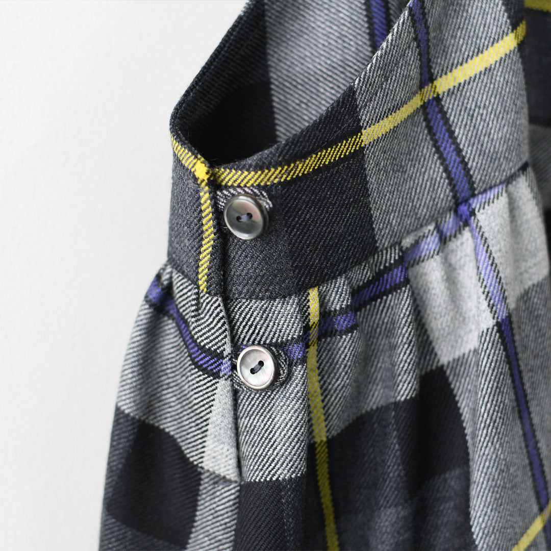 O'NEIL OF DUBLIN [オニールオブダブリン] CAMISOLE DRESS [734] キャミソールドレス・キャミソールワンピース・フレアギャザー・タータンチェック・レイヤード・LADY'S [2025AW]