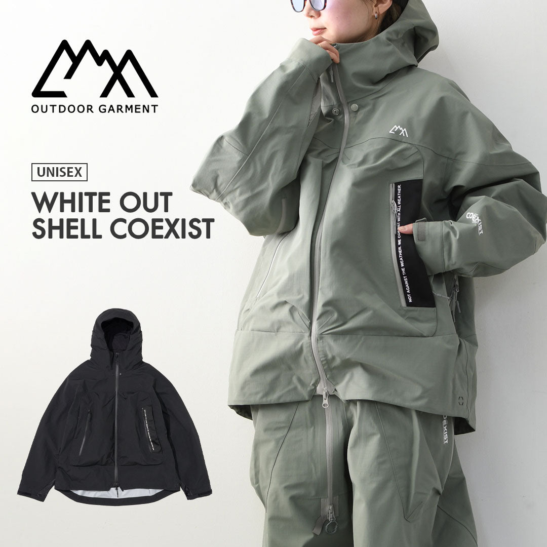 CMF OUTDOOR GARMENT [コムフィアウトドアガーメント] WHITE OUT SHELL COEXIST [CMF2601-J01] ホワイトアウトシェルコエジスト・シェルジャケット・ジャケット・アウター・スキー・スノーボード・ウィンターアクティビティ・MEN'S / LADY'S [2026SS]