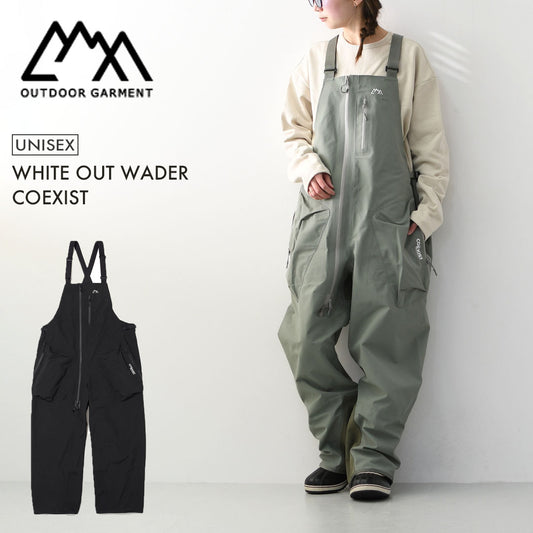 CMF OUTDOOR GARMENT [コムフィアウトドアガーメント] WHITE OUT WADER COEXIST [CMF2601-P01] ホワイトアウトウエイダーコイグジスト・ビブ・スノーウェア・スノーボード・つなぎ・耐水・透湿・MEN'S / LADY'S [2026SS]